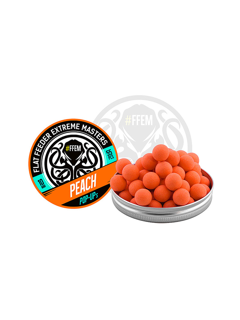 Плавающие бойлы FFEM Pop-Up Crimean Peach (персик) 10mm, изображение 2 Плавающие бойлы FFEM Pop-Up Crimean Peach (персик) 10mm, изображение 2