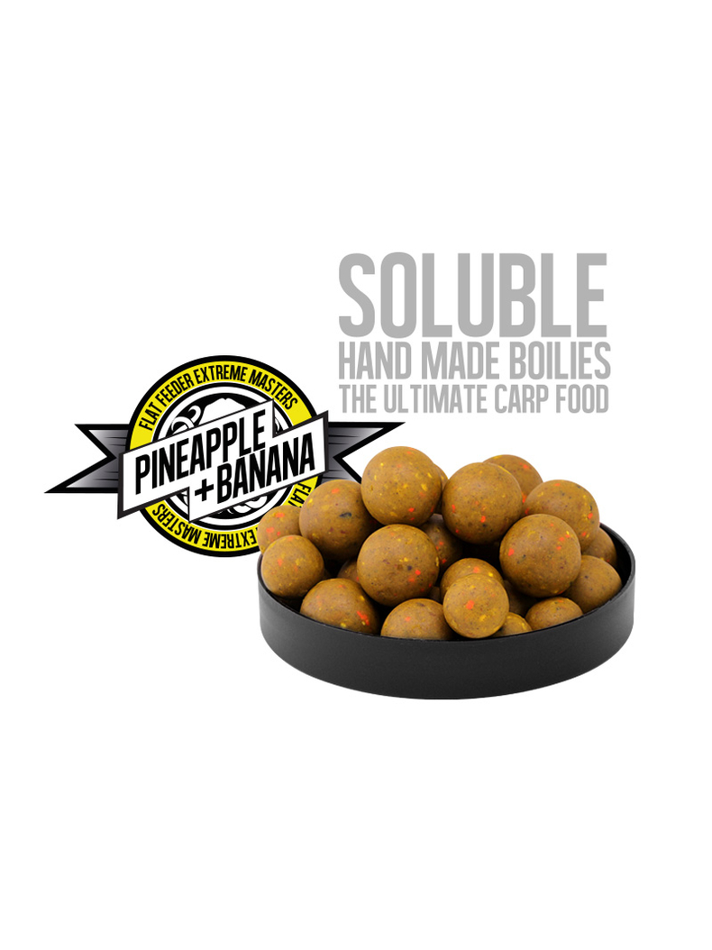 Насадочные пылящие бойлы FFEM Super Soluble Boilies Pineapple (Ананас ) 16/20mm, изображение 2 Насадочные пылящие бойлы FFEM Super Soluble Boilies Pineapple (Ананас ) 16/20mm, изображение 2