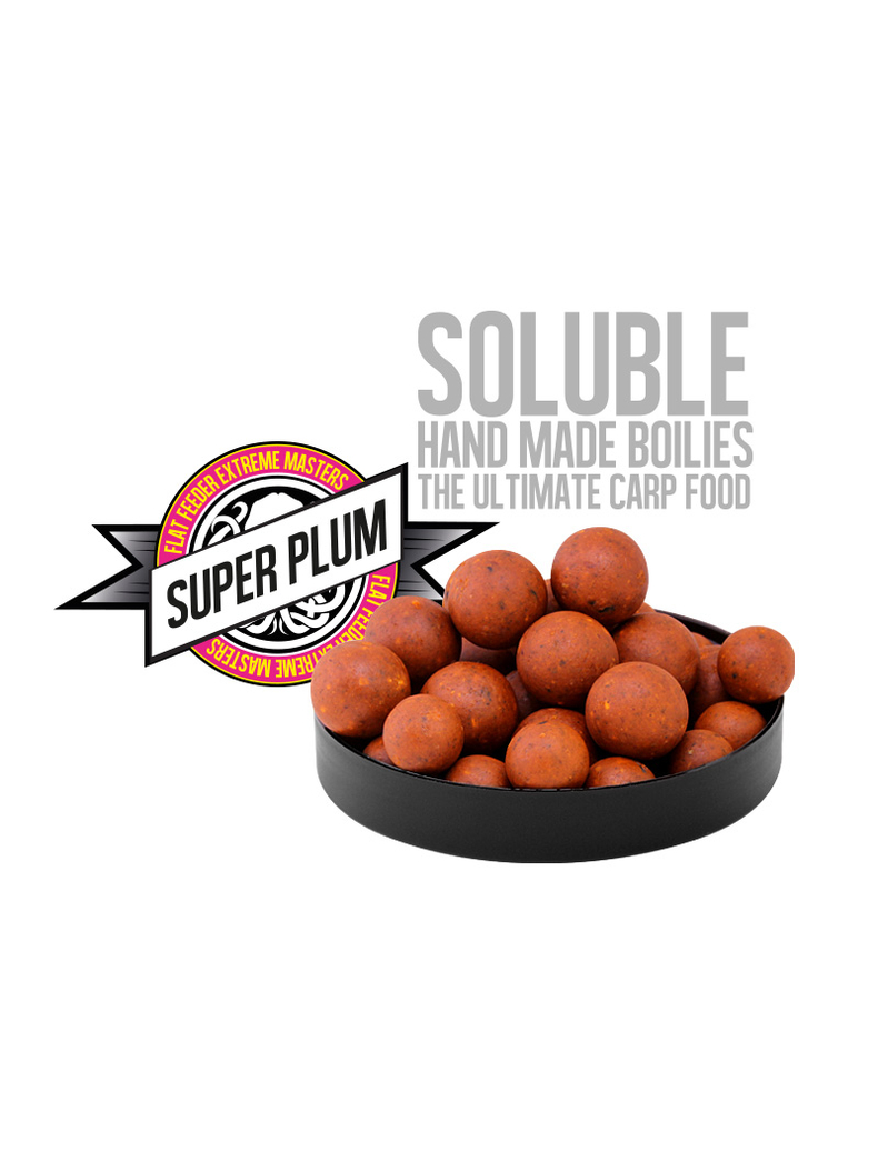 Насадочные пылящие бойлы FFEM Super Soluble Boilies Super Plum (Слива) 16/20mm, изображение 2