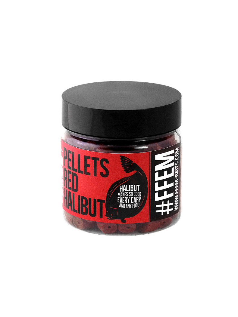 Насадочный пеллетс FFEM Hookbaits Pellets Red Halibut (красный палтус), Диаметр: 14 мм Насадочный пеллетс FFEM Hookbaits Pellets Red Halibut (красный палтус), Диаметр: 14 мм