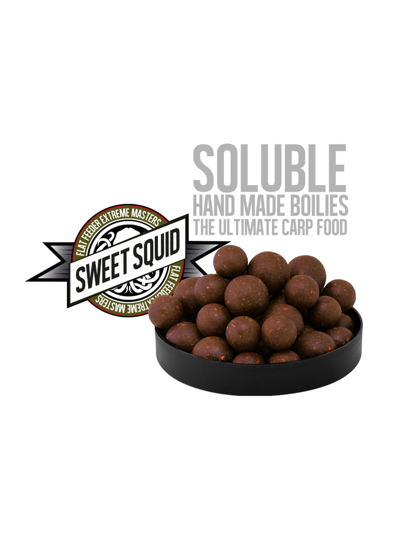 Насадочные пылящие бойлы FFEM Super Soluble Boilies HNV-Sweet Squid (Сладкий Кальмар) 16/20mm, изображение 2 Насадочные пылящие бойлы FFEM Super Soluble Boilies HNV-Sweet Squid (Сладкий Кальмар) 16/20mm, изображение 2
