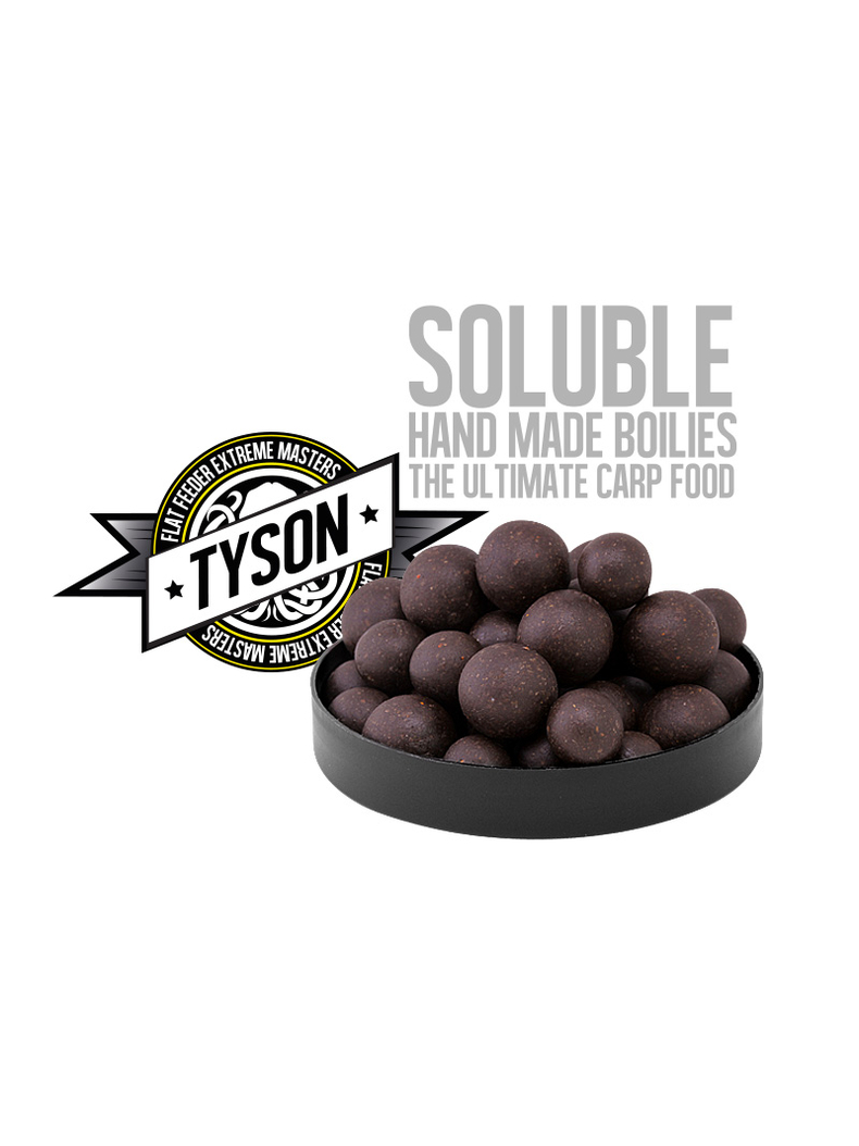Насадочные пылящие бойлы FFEM Super Soluble Boilies HNV-Tyson (Кальмар, Осьминог и Специи) 16/20mm, изображение 2 Насадочные пылящие бойлы FFEM Super Soluble Boilies HNV-Tyson (Кальмар, Осьминог и Специи) 16/20mm, изображение 2