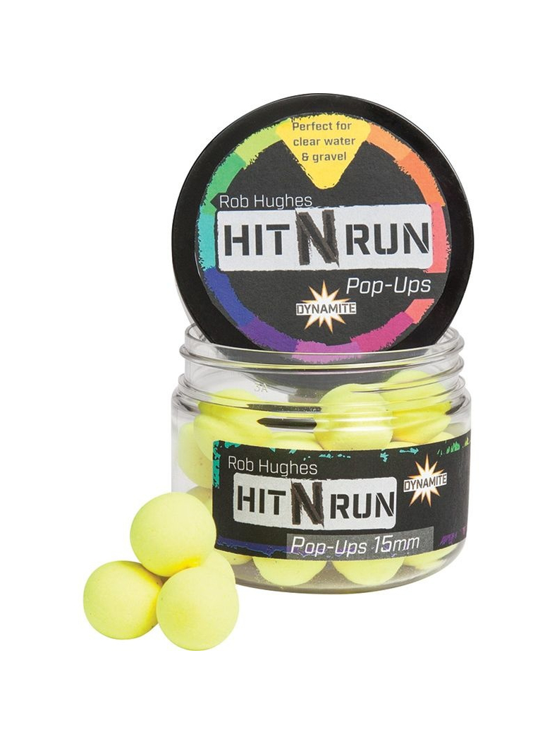 Плавающие бойлы Dynamite Baits Hit N Run Yellow (желтый), Диаметр: 12 мм Плавающие бойлы Dynamite Baits Hit N Run Yellow (желтый), Диаметр: 12 мм
