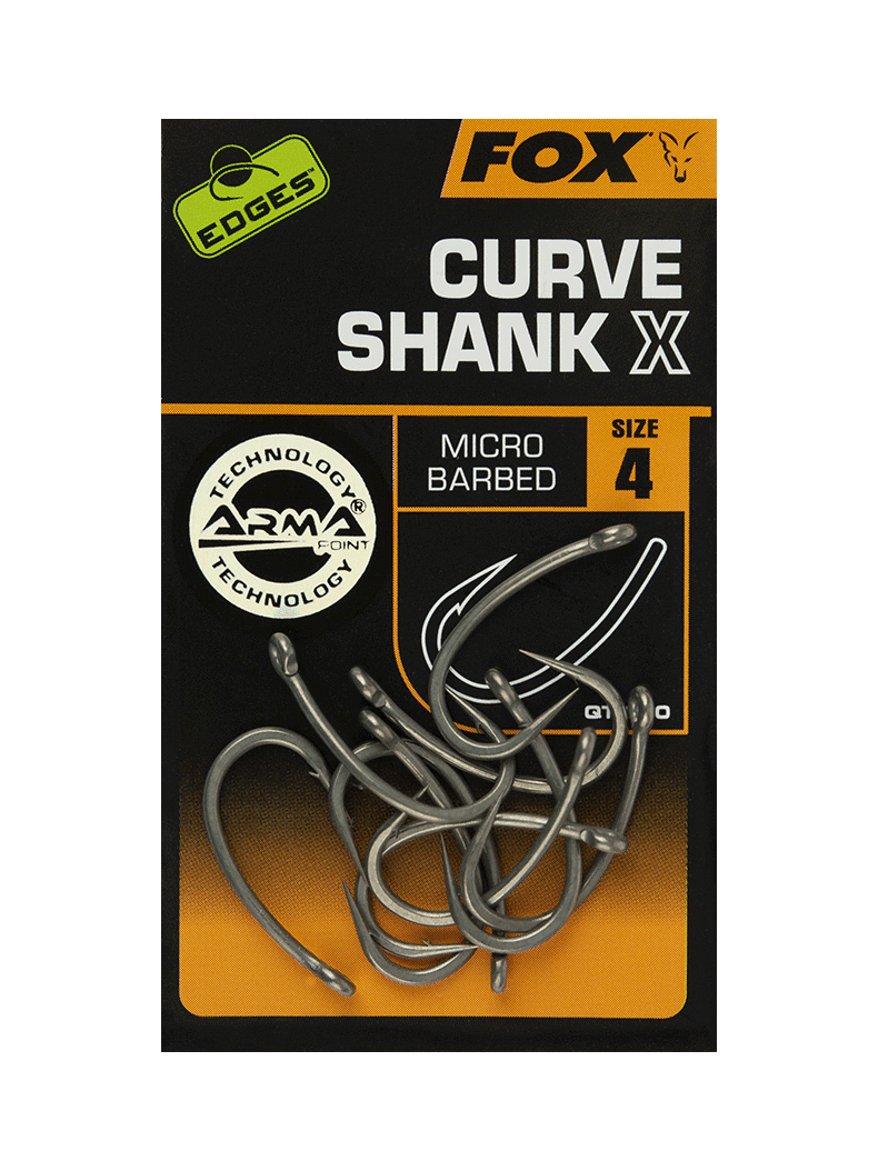 Крючки усиленные FOX Curve Shank X EDGES, Размер крючка: № 1, изображение 3