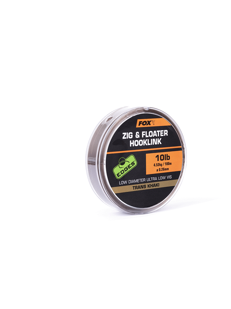 Монофильный поводковый материал FOX Zig & Floater Hooklink EDGES, Тест: 10.00 lb, Диаметр лески: 0.26 мм Монофильный поводковый материал FOX Zig & Floater Hooklink EDGES, Тест: 10.00 lb, Диаметр лески: 0.26 мм