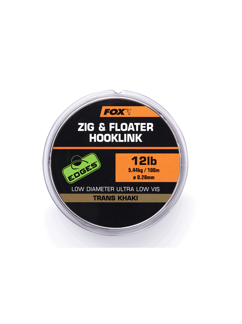 Монофильный поводковый материал FOX Zig & Floater Hooklink EDGES, Тест: 10.00 lb, Диаметр лески: 0.26 мм, изображение 3 Монофильный поводковый материал FOX Zig & Floater Hooklink EDGES, Тест: 10.00 lb, Диаметр лески: 0.26 мм, изображение 3