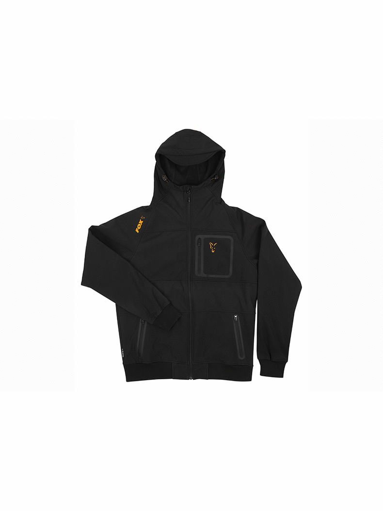 Непродуваемая куртка с капюшоном FOX Collection Orange & Black Shell Hoodie, Размер: XXXL, изображение 3