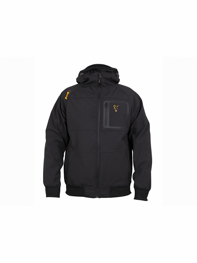 Непродуваемая куртка с капюшоном FOX Collection Orange & Black Shell Hoodie, Размер: XXXL, изображение 2