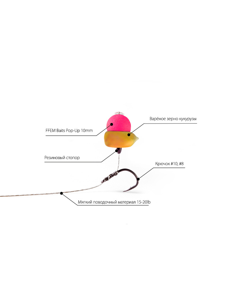 Плавающие бойлы FFEM Pop-Up Мulberry Florentine (шелковица) 10mm, изображение 4