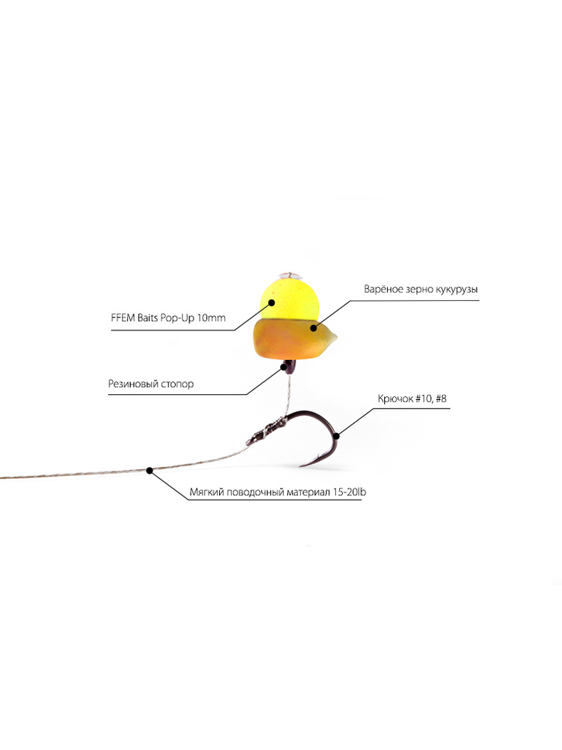 Плавающие бойлы FFEM Pop-Up Sweet Squid (сладкий кальмар), Диаметр: 12 мм, изображение 6 Плавающие бойлы FFEM Pop-Up Sweet Squid (сладкий кальмар), Диаметр: 12 мм, изображение 6