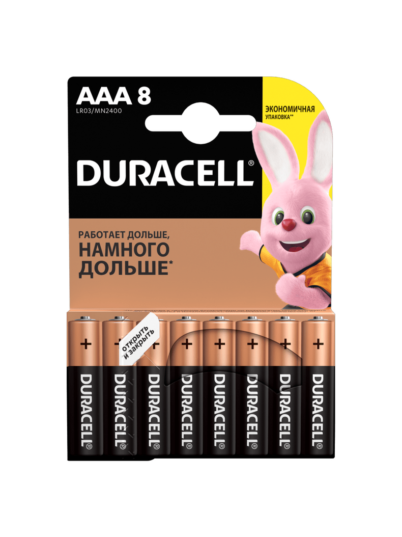 Батарейка Duracell Basic размер AAA 1.5V, Количество: 2 шт., изображение 4