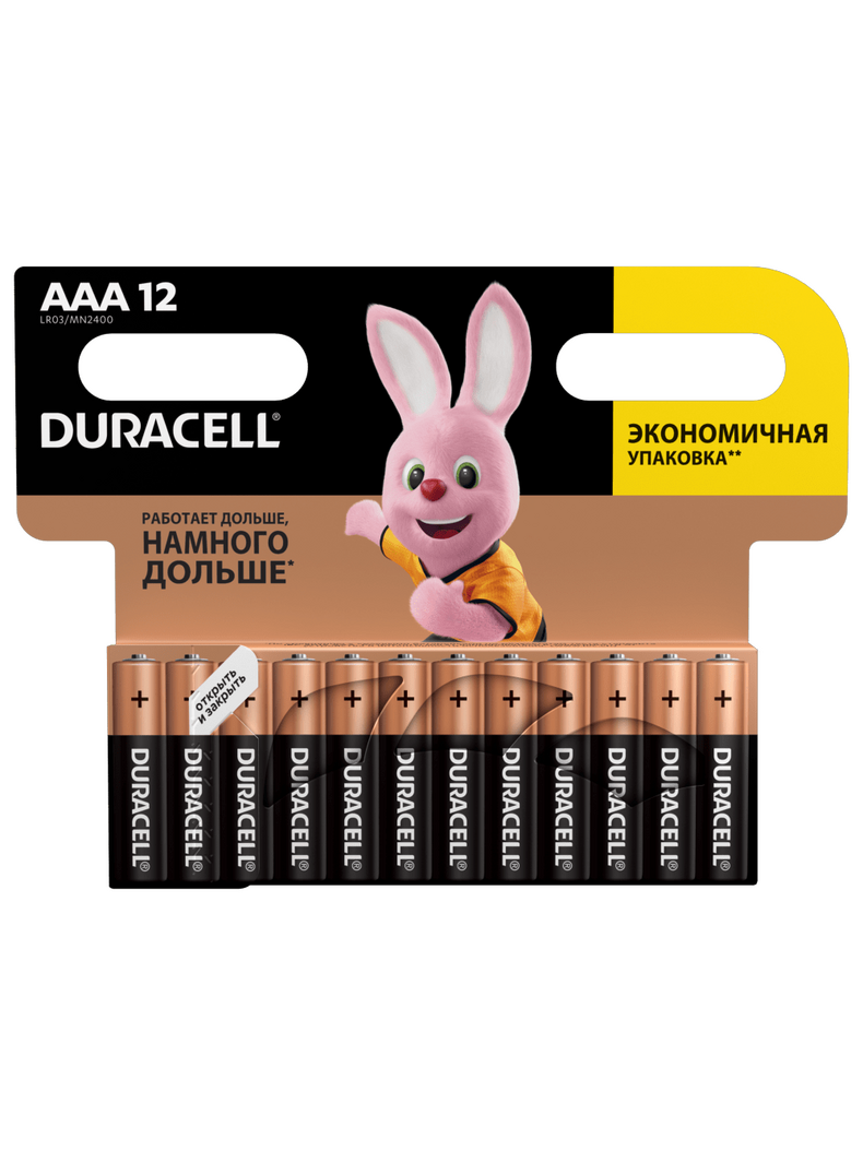 Батарейка Duracell Basic размер AAA 1.5V, Количество: 2 шт., изображение 5