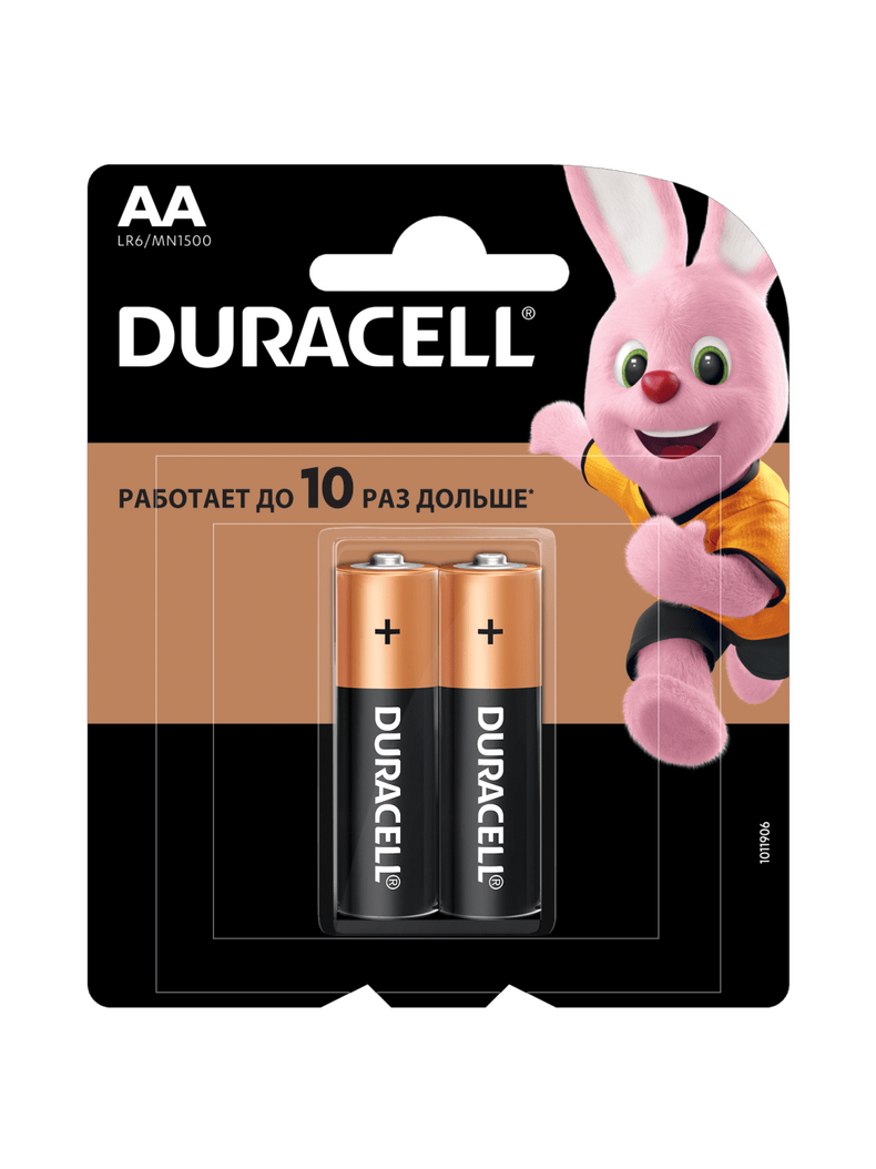 Батарейка Duracell Basic размер AA 1.5V, Количество: 2 шт., изображение 2 Батарейка Duracell Basic размер AA 1.5V, Количество: 2 шт., изображение 2