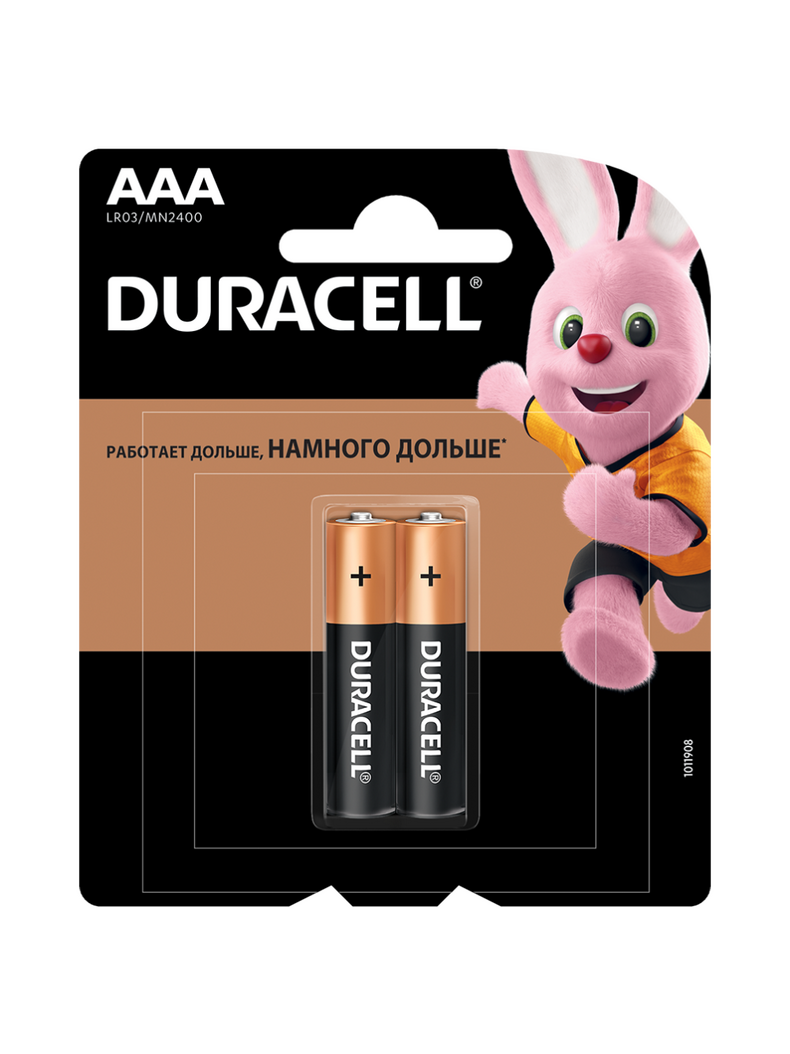 Батарейка Duracell Basic размер AAA 1.5V, Количество: 2 шт., изображение 2