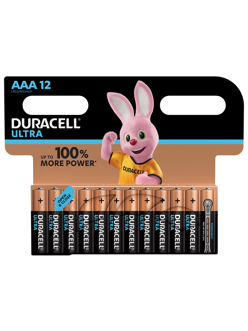 Батарейка Duracell ULTRA POWER размер AAA 1.5V, Количество: 12 шт., изображение 4 Батарейка Duracell ULTRA POWER размер AAA 1.5V, Количество: 12 шт., изображение 4