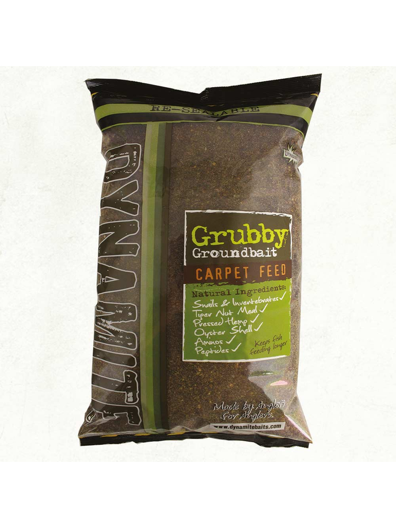Прикормочная смесь Dynamite Baits Grubby Groundbait Carpet Feed 2kg