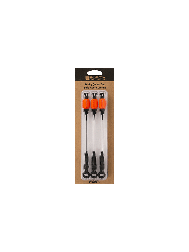 Механический сигнализатор поклевки FOX Black Label Dinky Quiver Set Fluoro Orange, Тип: Soft Механический сигнализатор поклевки FOX Black Label Dinky Quiver Set Fluoro Orange, Тип: Soft