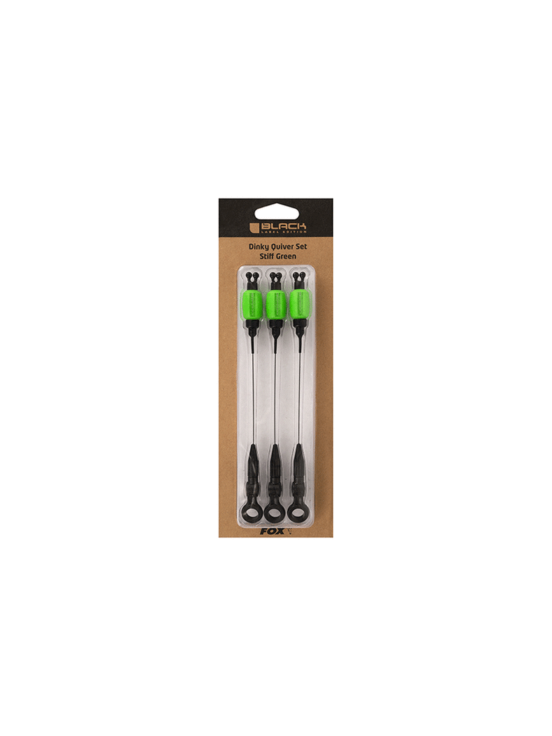 Механический сигнализатор поклевки FOX Black Label Dinky Quiver Set Green, Тип: Stiff Механический сигнализатор поклевки FOX Black Label Dinky Quiver Set Green, Тип: Stiff