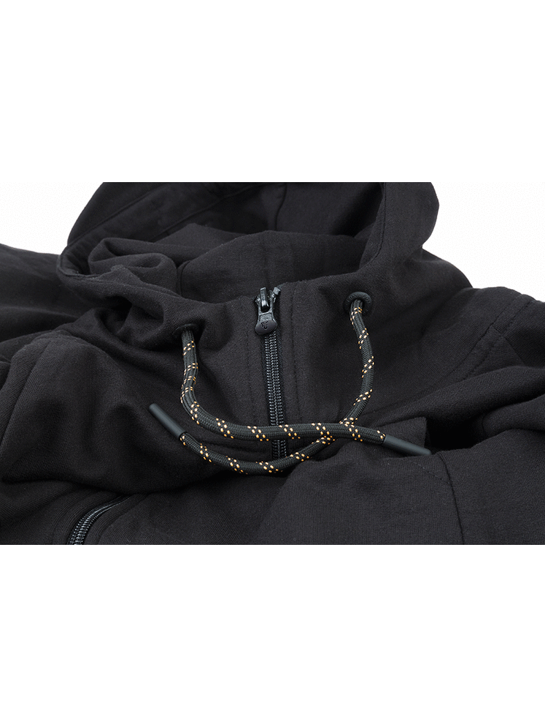 Толстовка на молнии FOX Collection Orange & Black Lightweight Hoodie, Размер: S, изображение 4