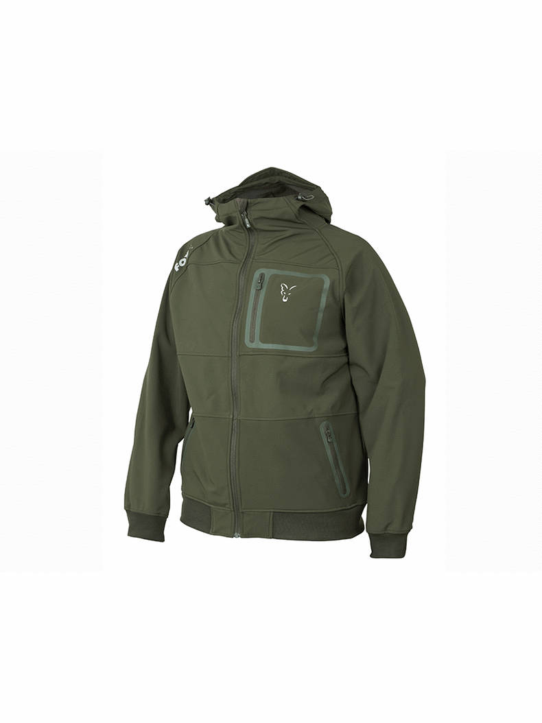 Ветровка FOX Collection Green & Silver Shell Hoodie, Размер: S Ветровка FOX Collection Green & Silver Shell Hoodie, Размер: S