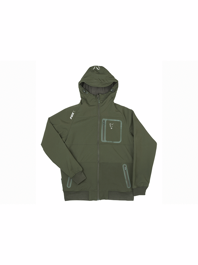 Ветровка FOX Collection Green & Silver Shell Hoodie, Размер: S, изображение 3 Ветровка FOX Collection Green & Silver Shell Hoodie, Размер: S, изображение 3