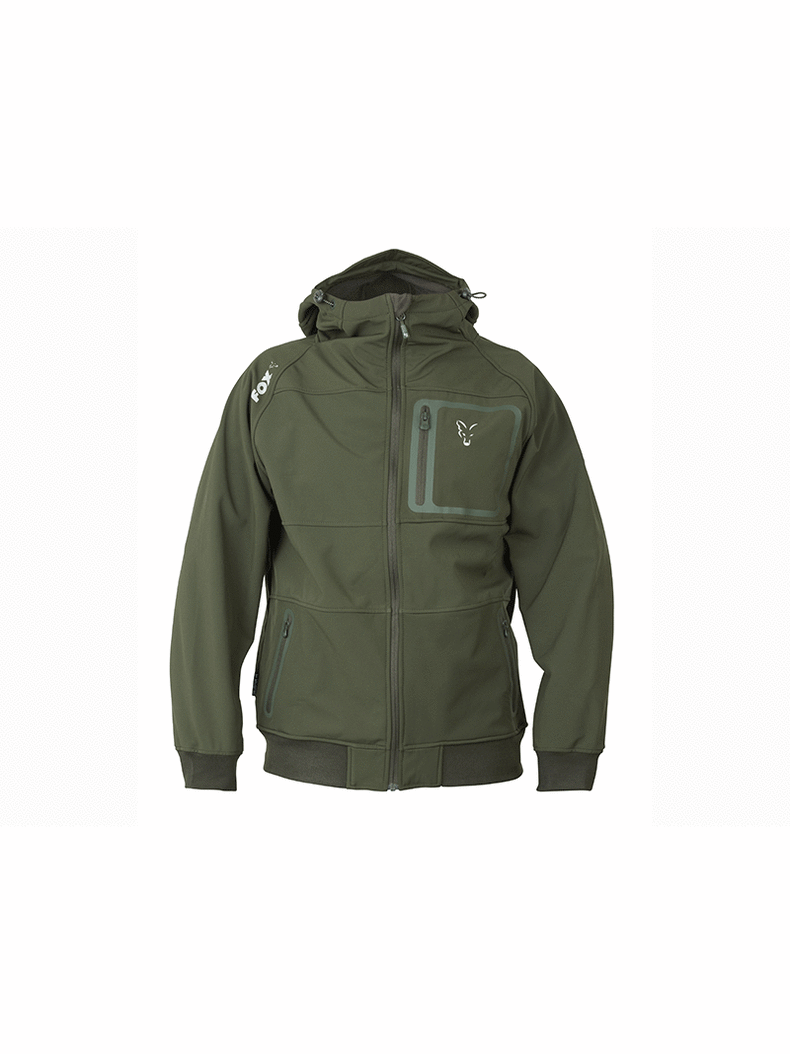 Ветровка FOX Collection Green & Silver Shell Hoodie, Размер: S, изображение 2 Ветровка FOX Collection Green & Silver Shell Hoodie, Размер: S, изображение 2