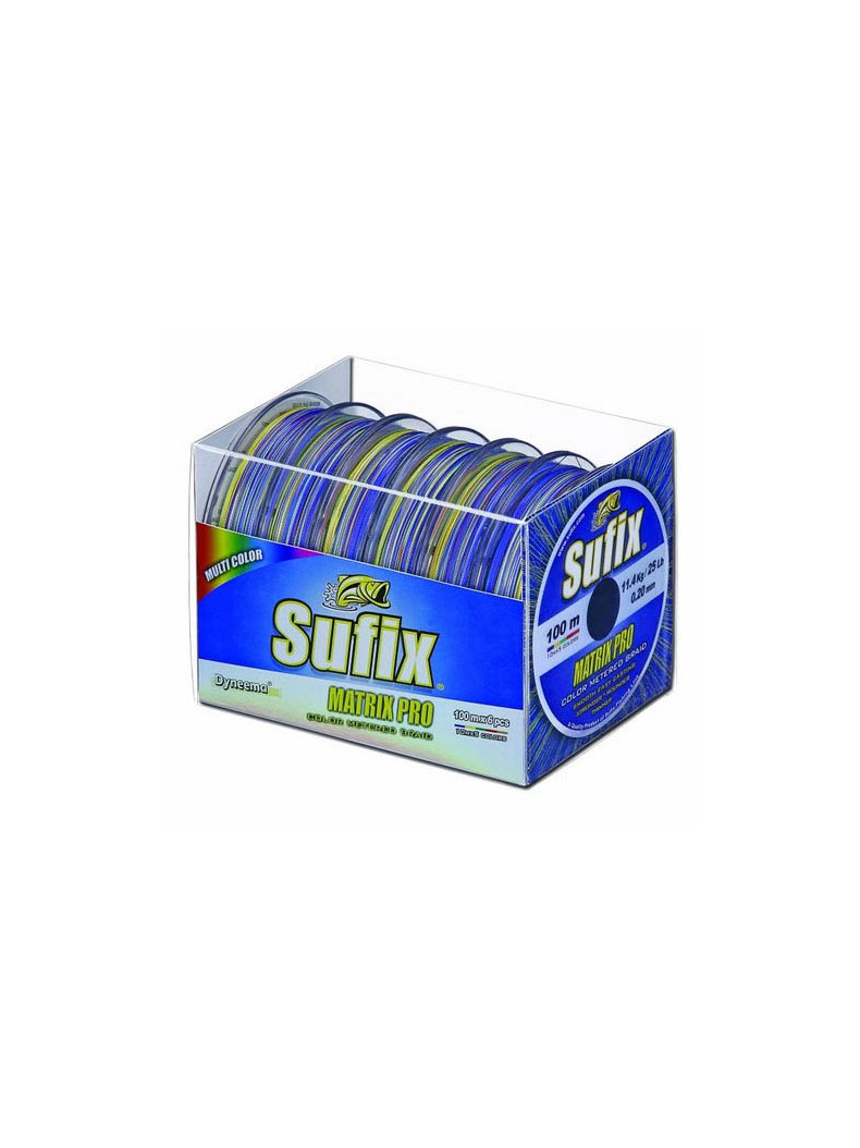 Леска плетеная Sufix Matrix Pro Multi Color, Длина: 250 м, Тест: 45.00 кг, Диаметр лески: 0.40 мм, изображение 3