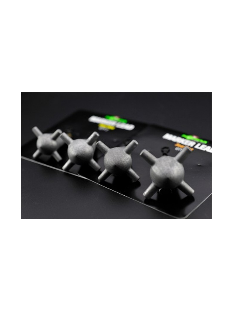 Набор маркерных грузил Korda Pronged Marker Leads в блистере, Вес грузил в наборе: 2oz + 3oz (57g + 85g), изображение 2