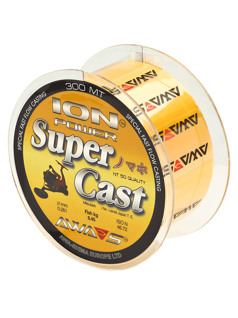 Леска карповая AWA'S ION POWER SUPERCAST 300м, Диаметр: 0.234 мм Леска карповая AWA'S ION POWER SUPERCAST 300м, Диаметр: 0.234 мм