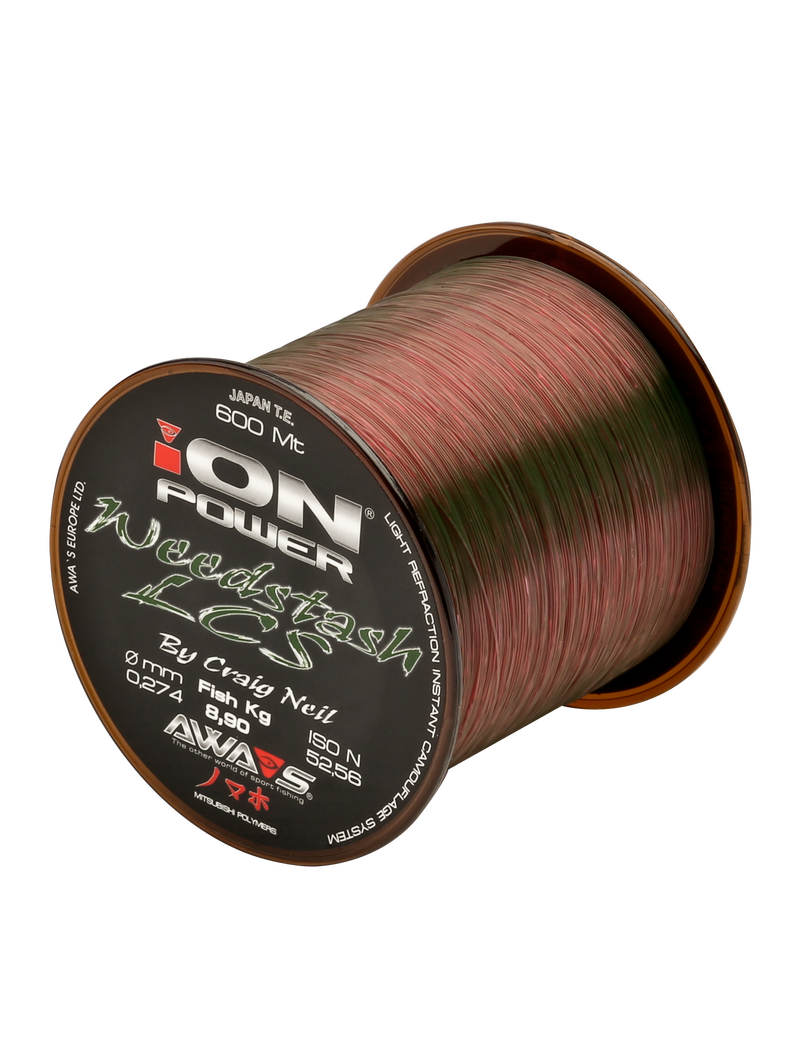 Леска карповая AWA'S ION POWER Weedstash LCS 600м, Диаметр лески: 0.234 мм Леска карповая AWA'S ION POWER Weedstash LCS 600м, Диаметр лески: 0.234 мм
