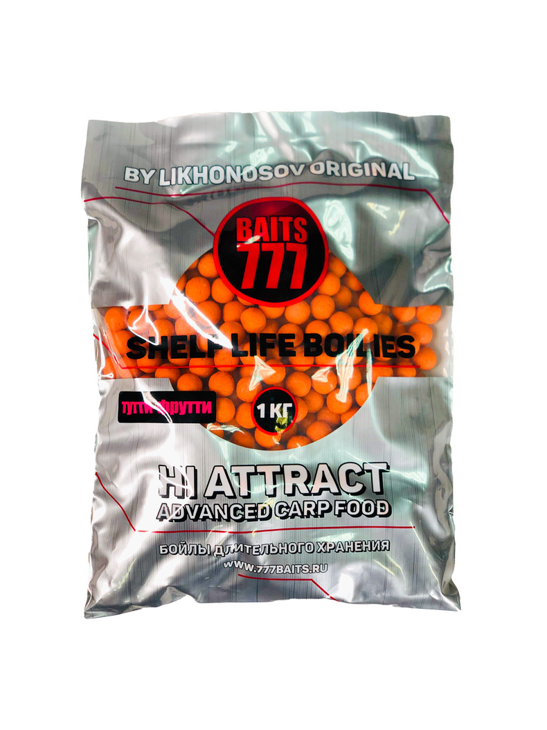 Бойлы тонущие 777 Baits Tutti-Frutti (Тутти-Фрутти) 1кг, Диаметр: 14 мм