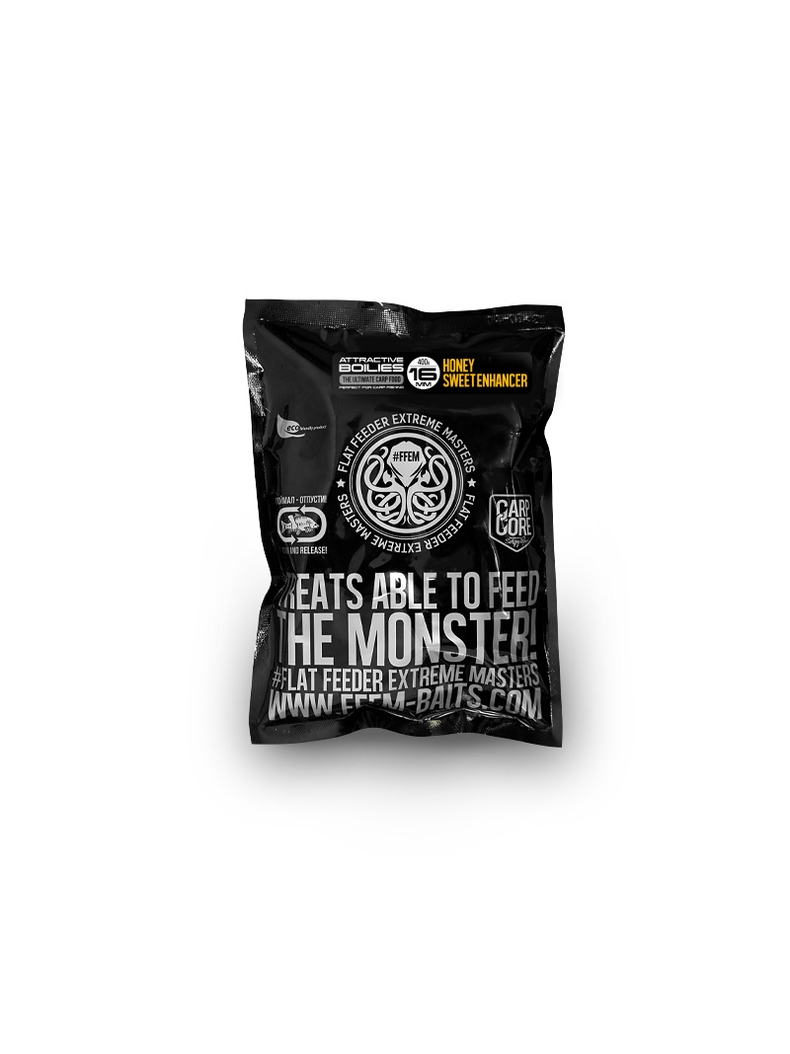 Бойлы насадочные FFEM High Attractive Boilies Super Honey (Мед) 400г, Диаметр: 16 мм Бойлы насадочные FFEM High Attractive Boilies Super Honey (Мед) 400г, Диаметр: 16 мм