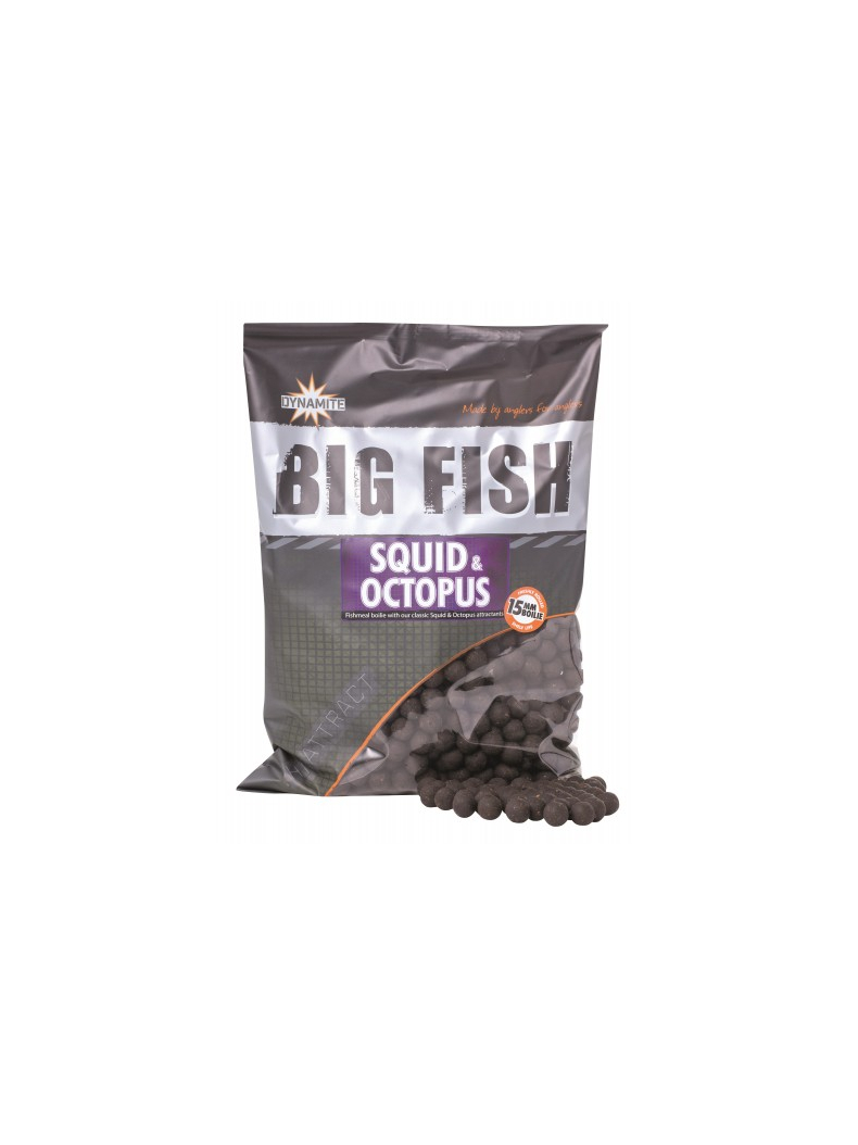 Тонущие бойлы Dynamite Baits Squid & Octopus Hi-Attract (кальмар и осьминог) 1.8kg, Диаметр: 20 мм
