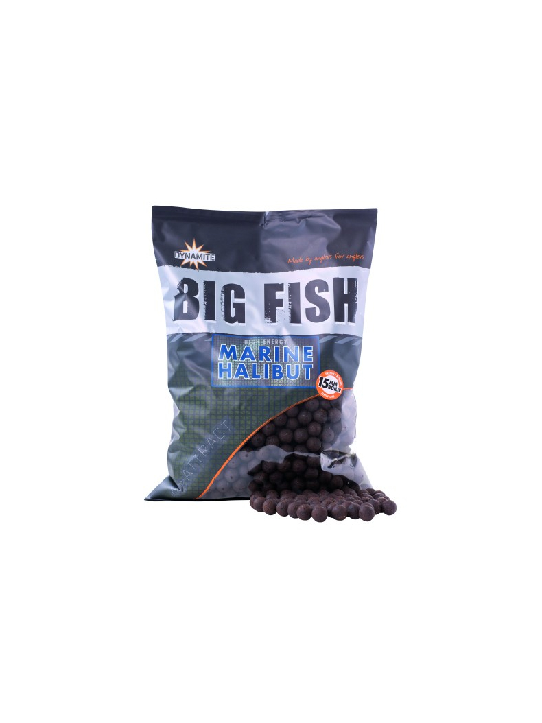Тонущие бойлы Dynamite Baits Marine Halibut Boilies (морской палтус) 1.8kg, Диаметр: 15 мм