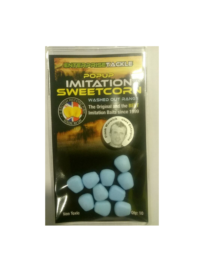 Искусственная кукуруза плавающая Enterprise Tackle Pop-Up Sweetcorn серия Washed Out (бледная, без запаха), Цвет: Washed Out Blue – Бледно-синий