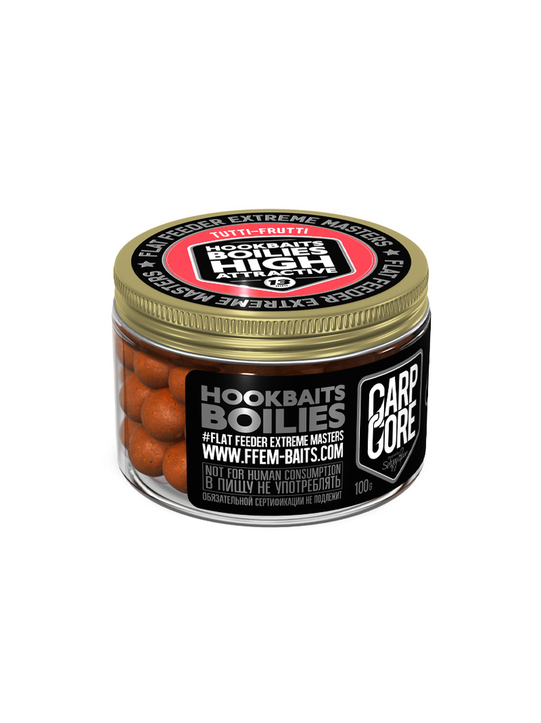 Бойлы насадочные FFEM Hookbaits Boilies Tutti-Frutti (Тутти Фрутти) 13mm 100г Бойлы насадочные FFEM Hookbaits Boilies Tutti-Frutti (Тутти Фрутти) 13mm 100г