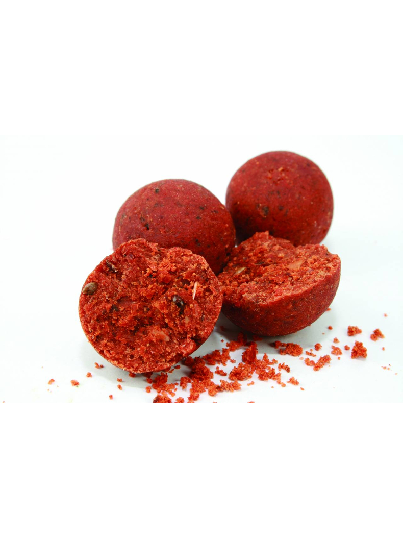 Тонущие бойлы Dynamite Baits Hi-attract Spicy Shrimp & Prawn Boilies (острые креветки) 1.8kg, Диаметр: 20 мм, изображение 3