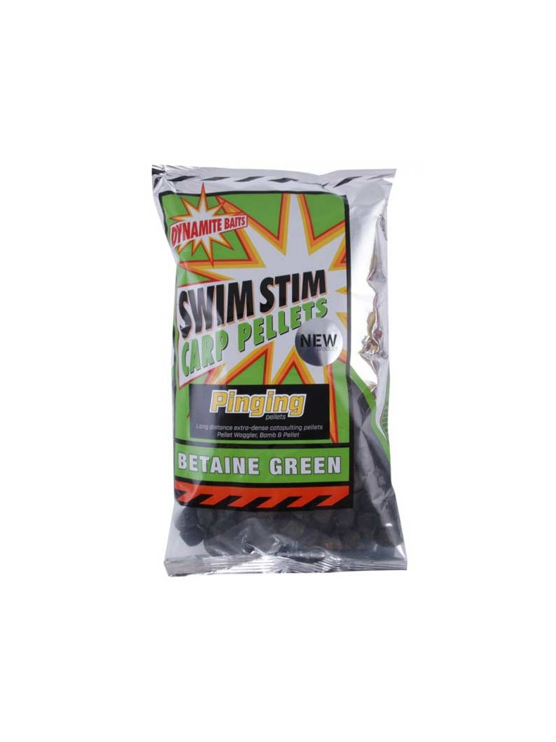 Пеллетс Dynamite Baits Swim Stim Pinging Pellets Betaine Green (зеленый бетаин) 13mm 900g