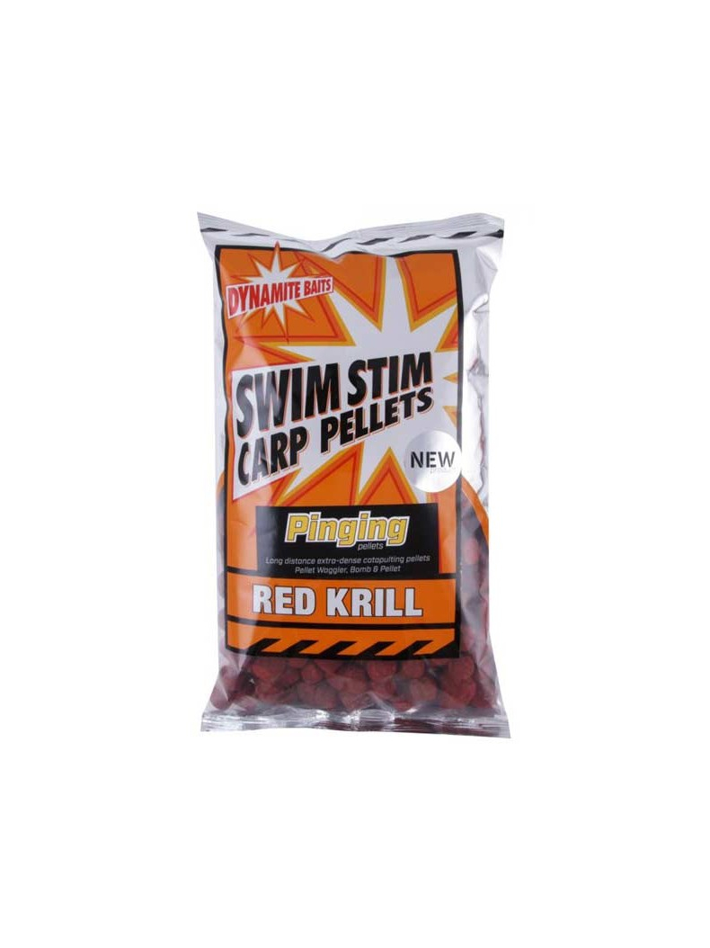 Пеллетс Dynamite Baits Swim Stim Pinging Pellets Red Krill (красный криль) 13mm 900g