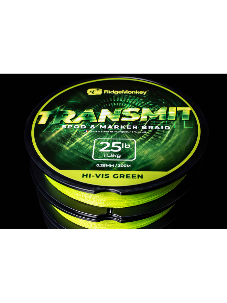 Плетеный шнур Ridge Monkey Transmit Spod & Marker Braid 25lb 300m, изображение 3 Плетеный шнур Ridge Monkey Transmit Spod & Marker Braid 25lb 300m, изображение 3