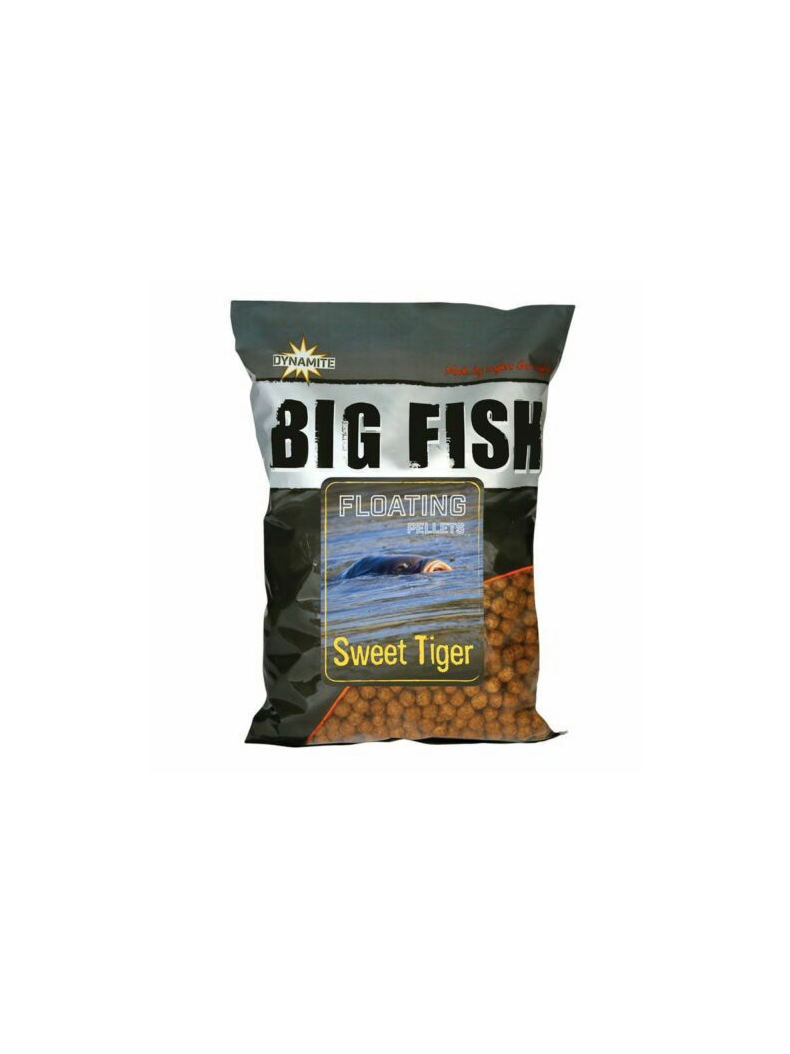Пеллетс плавающий Dynamite Baits Big Fish Sweet Tiger Floating Pellets (сладкий тигровый орех)