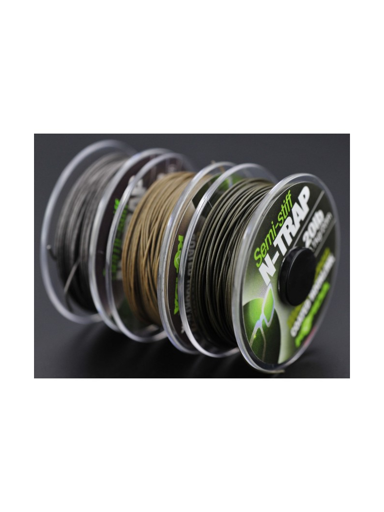 Поводковый материал Korda N-Trap Soft в мягкой оплётке, Цвет: Gravel Brown, Тест: 15.00 lb, изображение 6 Поводковый материал Korda N-Trap Soft в мягкой оплётке, Цвет: Gravel Brown, Тест: 15.00 lb, изображение 6