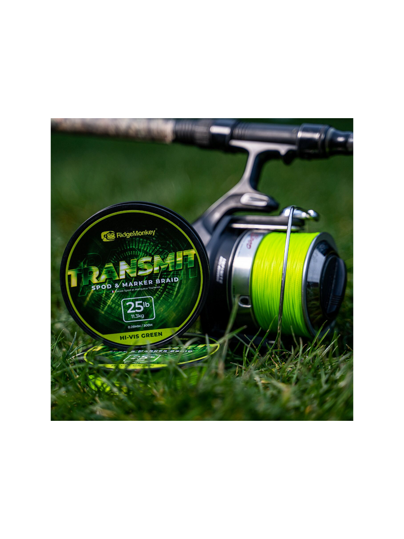 Плетеный шнур Ridge Monkey Transmit Spod & Marker Braid 25lb 300m, изображение 5 Плетеный шнур Ridge Monkey Transmit Spod & Marker Braid 25lb 300m, изображение 5