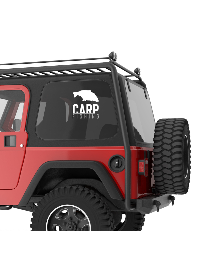 Наклейка из световозвращающей пленки на автомобиль CARP fishing, изображение 3 Наклейка из световозвращающей пленки на автомобиль CARP fishing, изображение 3