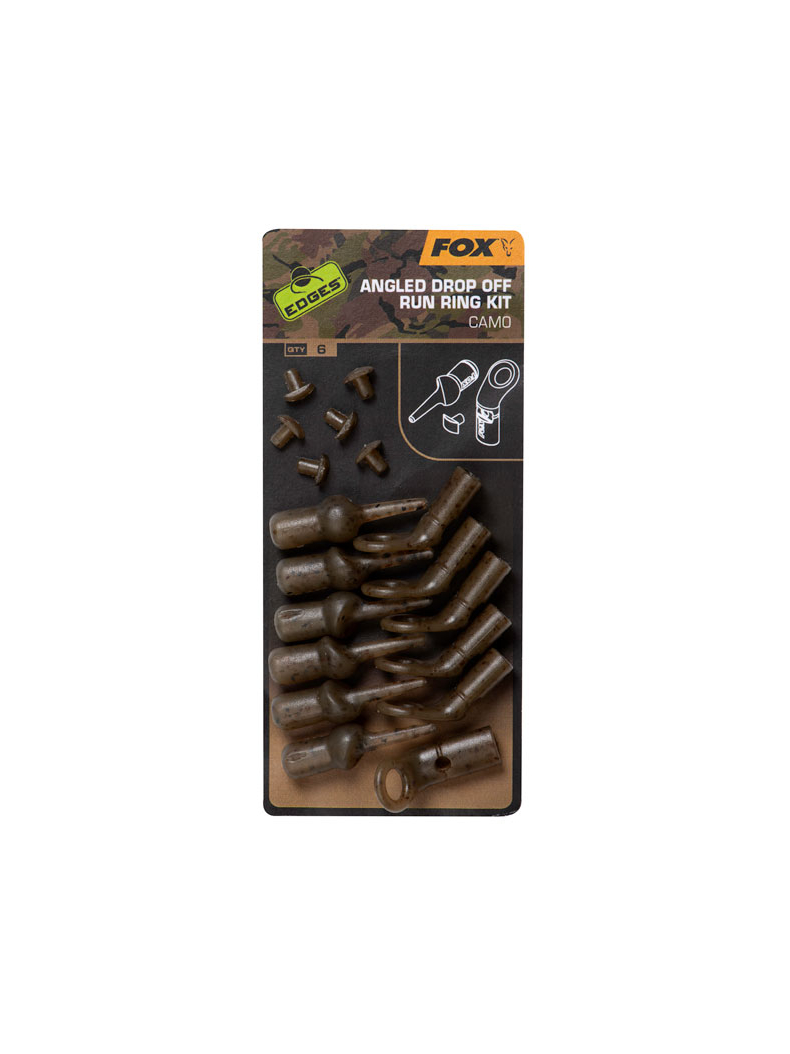Набор для Скользящей Оснастки FOX Edges Camo Angled Drop Off Run Ring Kit Набор для Скользящей Оснастки FOX Edges Camo Angled Drop Off Run Ring Kit