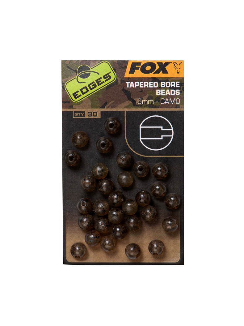 Бусины буферные FOX Edges Camo Tapered Bore Bead, Диаметр: 4 мм, изображение 2