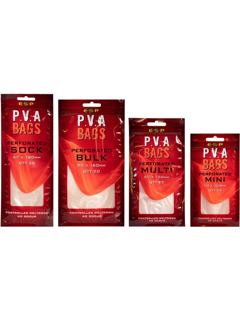 Растворимые ПВА мешки ESP PVA Bags Perforated, Размер: Mini