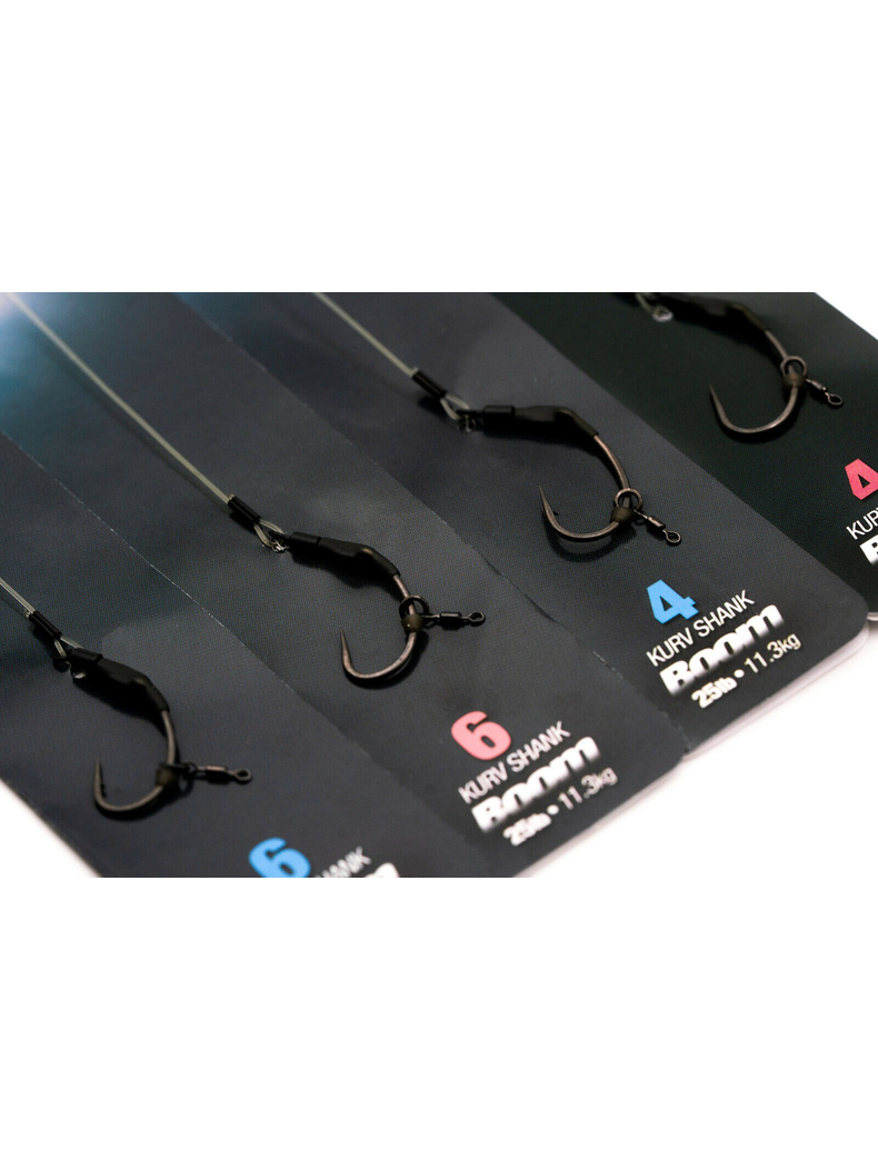 Поводок готовый Korda Spinner Rig Kurv Shank Boom, Размер крючка: № 4 (с бородкой), изображение 3 Поводок готовый Korda Spinner Rig Kurv Shank Boom, Размер крючка: № 4 (с бородкой), изображение 3
