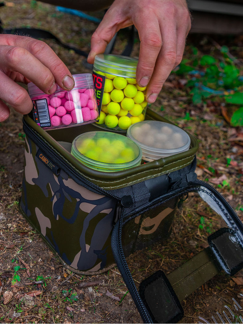 Водостойкая сумочка средняя для насадок FOX Aquos Camo Bait Storage M+, изображение 2 Водостойкая сумочка средняя для насадок FOX Aquos Camo Bait Storage M+, изображение 2