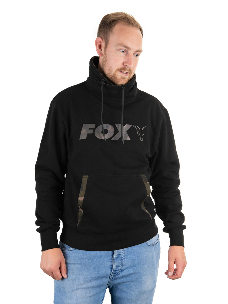 Толстовка с высоким воротом FOX Black/Camo High Neck, Размер: S Толстовка с высоким воротом FOX Black/Camo High Neck, Размер: S
